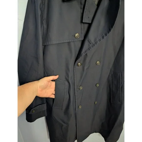 Banana Republic Heritage Collection XXL Navy Water Repellent Officer Coat Winter
